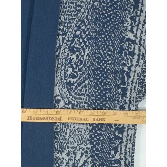 PureJill J Jill Artisanal Jacquard Cardigan Sweater Small Open Front Blue Gray - Picture 9 of 9